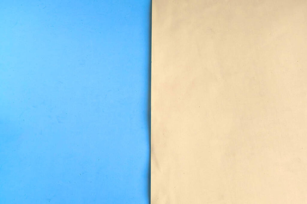 青とベージュの幾何学的背景、デザイナーのためのカラーテンプレート - 写真・画像