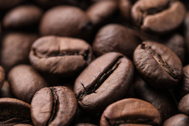 Coffee beans macro background - 写真・画像