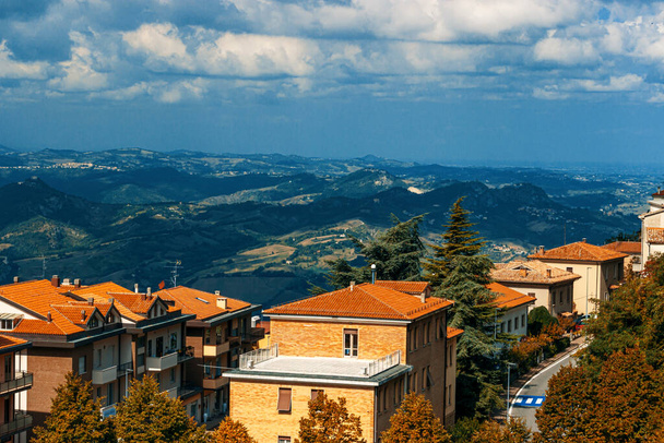 Scenic view of San Marino from Mount Titan - Photo, Image