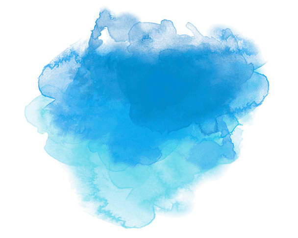 Abstrakter Vektor Aquarell Hintergrund in blau. - Vektor, Bild