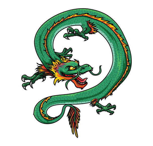 Dragon - Вектор, зображення