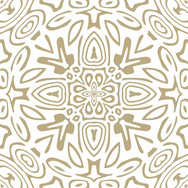 Orientalny bezszwowy wzór wektorowy - bezszwowa ozdoba do tkanin, papieru pakowego, mody itp. - Wektor, obraz