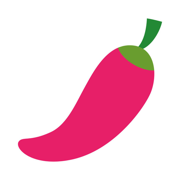 icône de chili rouge, style plat - Vecteur, image