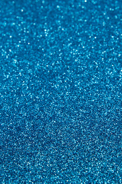 Niebieski brokat holograficzne tło - Zdjęcie, obraz