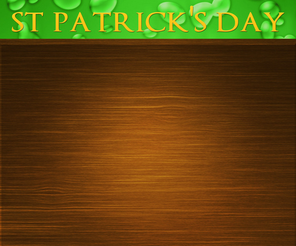 St patricks dag hout achtergrond - Foto, afbeelding