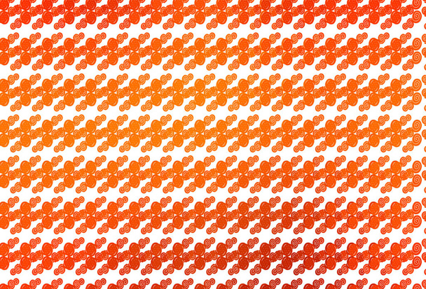 Light Orange vector template with bubble shapes. - Vektor, kép