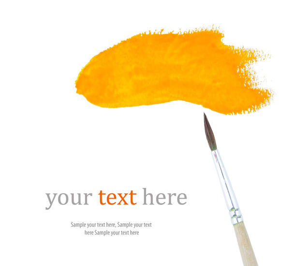 Orange paint strokes - Foto, afbeelding