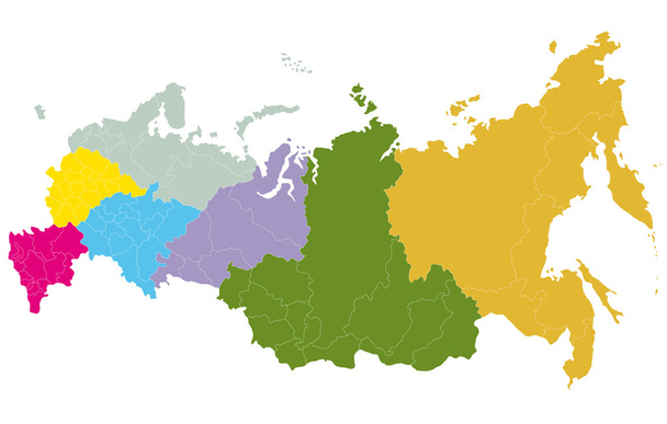 Rusya Haritası - Vektör, Görsel