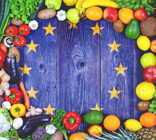 Fresh fruits and vegetables from European Union - Фото, зображення