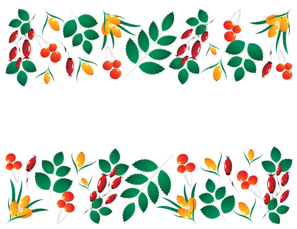 Vector frame with autumn elements - Vettoriali, immagini
