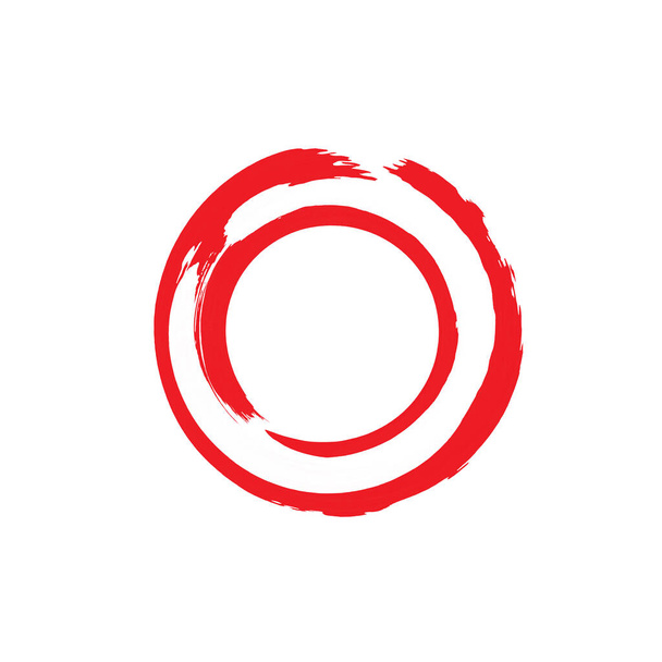 Roter Enso-Symbolvektor - Vektor, Bild