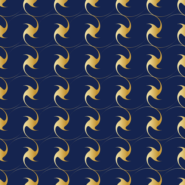 Abstract gold seamless pattern. Festive banner. Vector illustration. EPS10 - Vector, Imagen