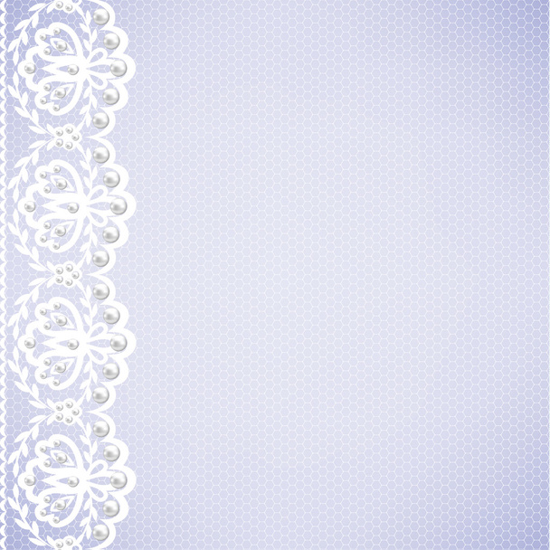 Lace fabric background - Διάνυσμα, εικόνα