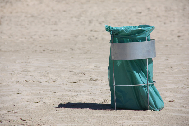 Keep the beach clean. - Фото, изображение