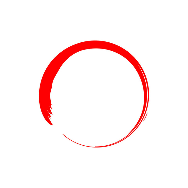 Punainen enso-symboli vektori - Vektori, kuva