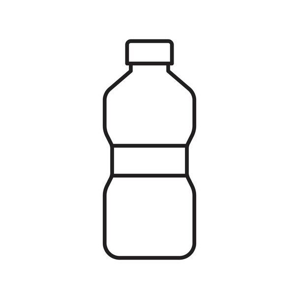 Plastikflaschenvektor Illustration, Liniendesign-Symbol - Vektor, Bild