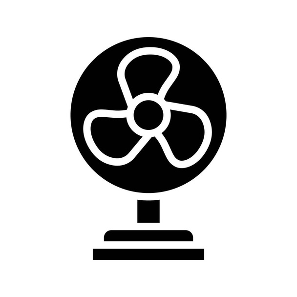 Stand fan vector illustration, Isolated solid design icon - Vector, Image