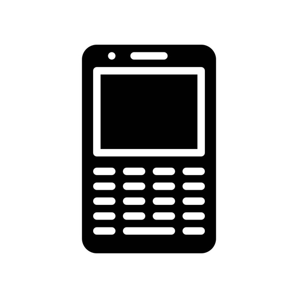 Cell phone vector, Electronic device solid design icon - Vector, Image