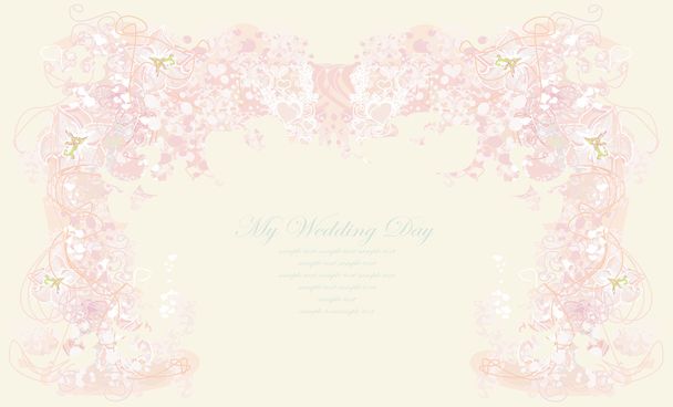 wedding invitation  - ベクター画像