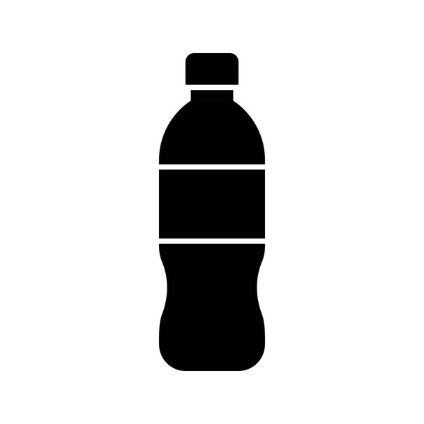 Illustrazione vettoriale bottiglia di plastica, icona di design solido - Vettoriali, immagini