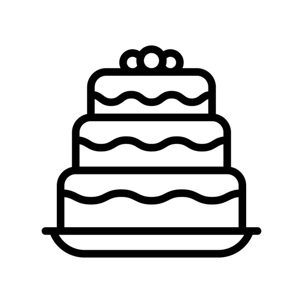dolci, e caramelle correlate torte fragole in vettori piatti, in stili lineari, - Vettoriali, immagini