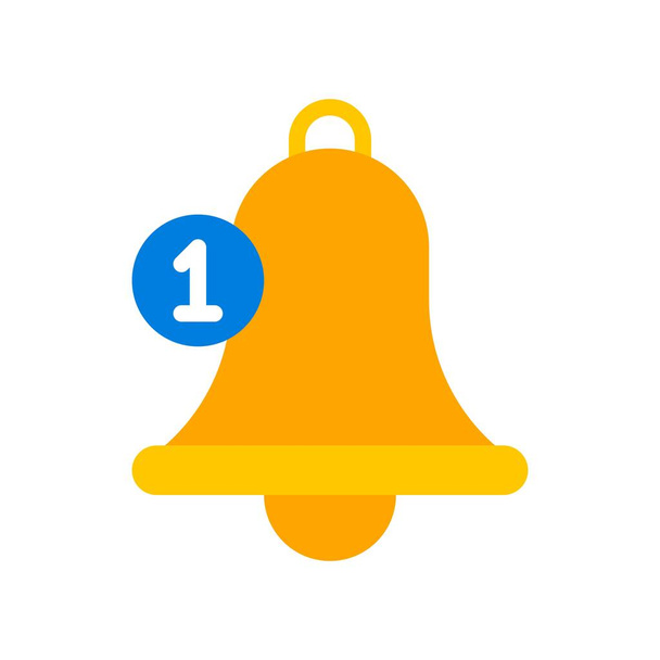 Bell vector, icona del design piatto dei social media - Vettoriali, immagini
