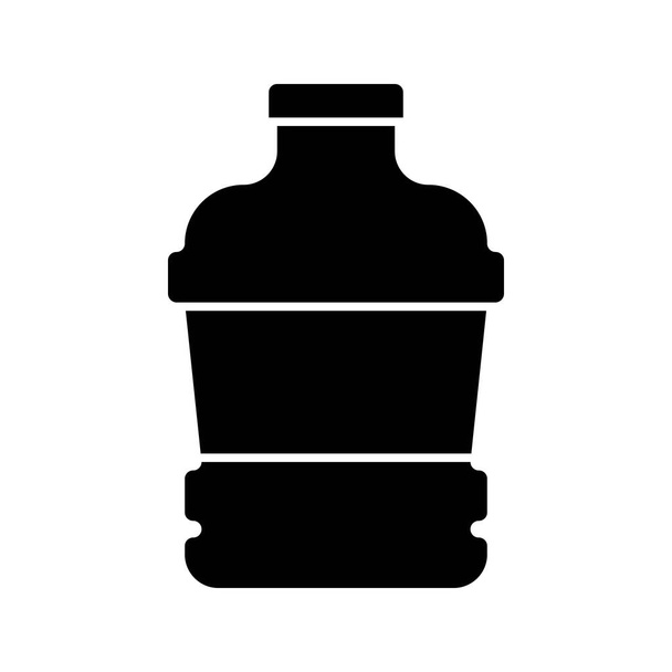 Illustrazione vettoriale bottiglia di plastica, icona di design solido - Vettoriali, immagini