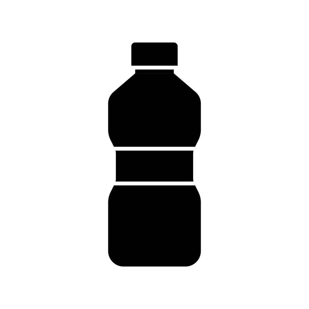 Illustration vectorielle de bouteille en plastique, icône design solide - Vecteur, image