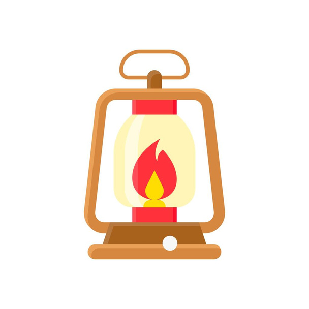 christmas, related candles, lantern light vectors, in flat style - Vector, afbeelding