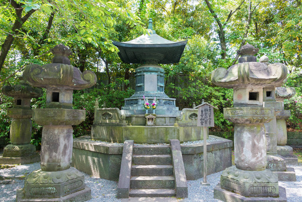 Tokyo, Japan - Tomb of Princess Kazunomiya (1846-1877) at Mausoleum of Tokugawa Shoguns at Zojoji Temple in Tokyo, Japan. She was the wife of 14th shogun of the Tokugawa shogunate of Japan. - Photo, Image