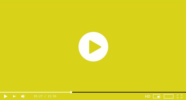 Classic video player template. Vector illustration - Vector, Image