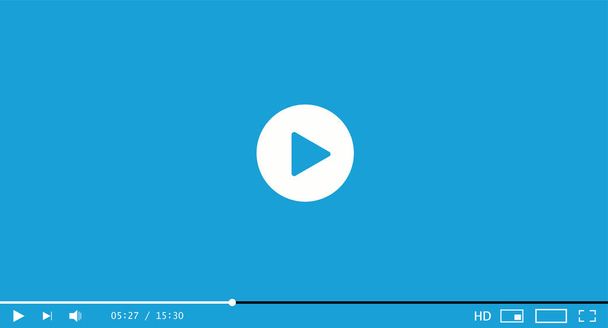 Classic video player template. Vector illustration - Vector, Image