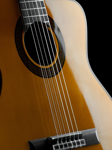 klassieke gitaar-closeup - Foto, afbeelding
