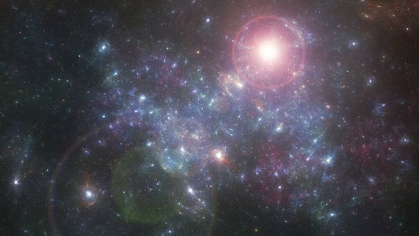 ilustração Starfield, fundo galáxia espaço profundo - Foto, Imagem