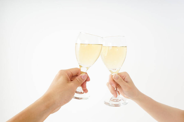 wineglass and berpwater image  - Foto, Imagen