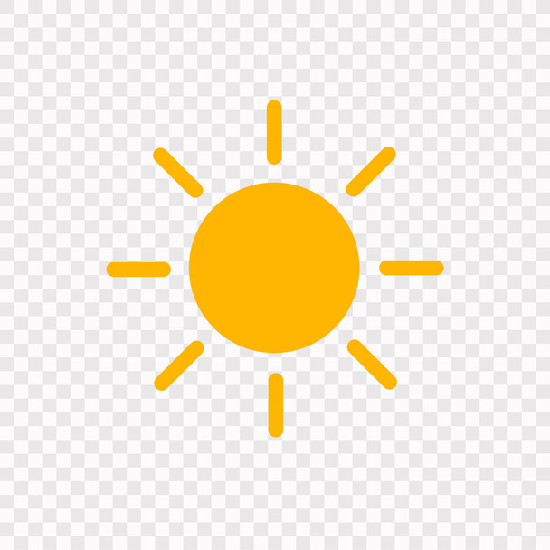 Ikona slunce. Vektorová ilustrace populace - Vektor, obrázek