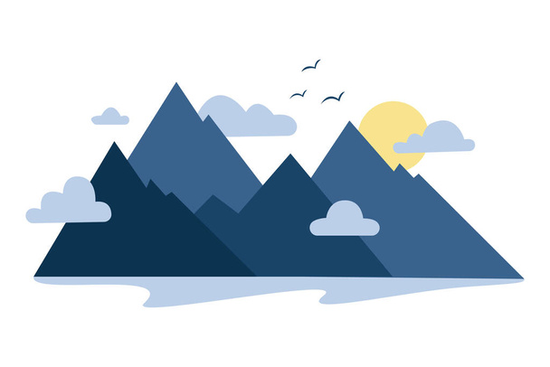 Mountains icon. Stock Vector Illustration - Vector, Image