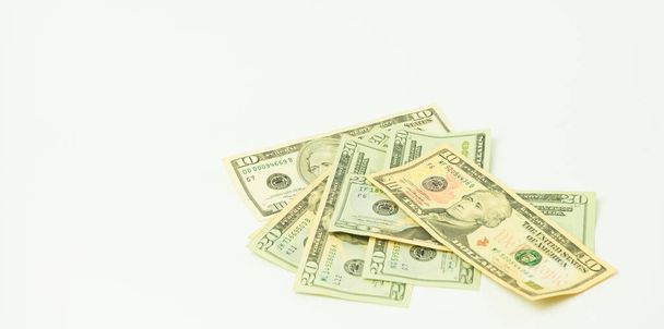 Hand with money isolated on a white background,isolate - Foto, Imagem