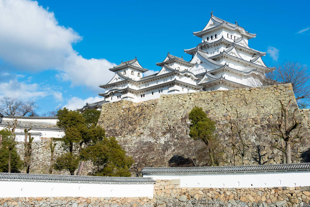 Hyogo, Japonsko - Himeji hrad v Himeji, Hyogo, Japonsko. Je součástí světového dědictví UNESCO - Himeji-jo a národního pokladu Japonska. - Fotografie, Obrázek