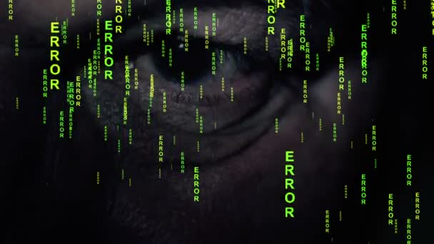 Számítógépes hibaüzenet a képernyőrendszeren - Felvétel, videó