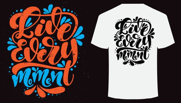 Motivational words t-shirt design. Hand-drawn lettering t-shirt design - Photo, Image