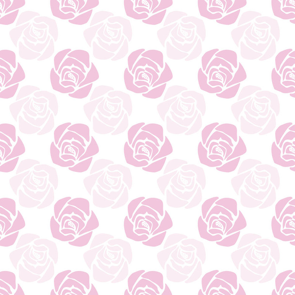 Vector Pink Floral fond de motif sans couture - Vecteur, image