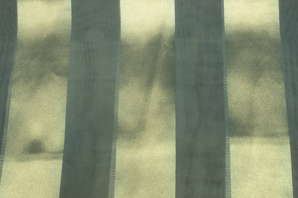 Dit is een foto van een Blauwe Polyester stoffen sjaal met pure inzetstuk - Foto, afbeelding