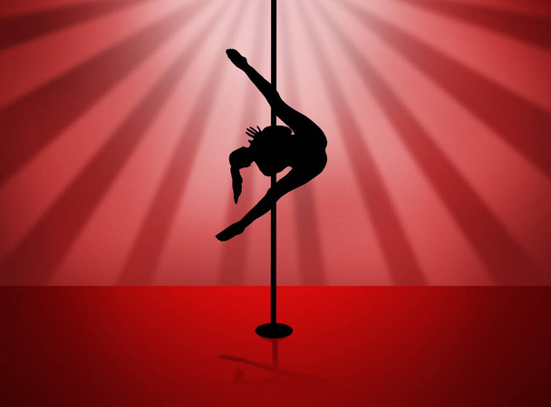 Pole Dance deporte, Niña - Foto, imagen
