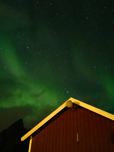 ciel avec ligand nordique et étoiles - Photo, image