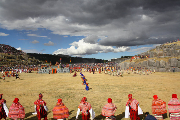 Inti Raymi festival, Cusco, Sacsayhuaman, Peru - 写真・画像