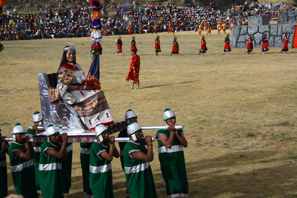 Inti Raymi festival, Cusco, Sacsayhuaman, Peru - Φωτογραφία, εικόνα