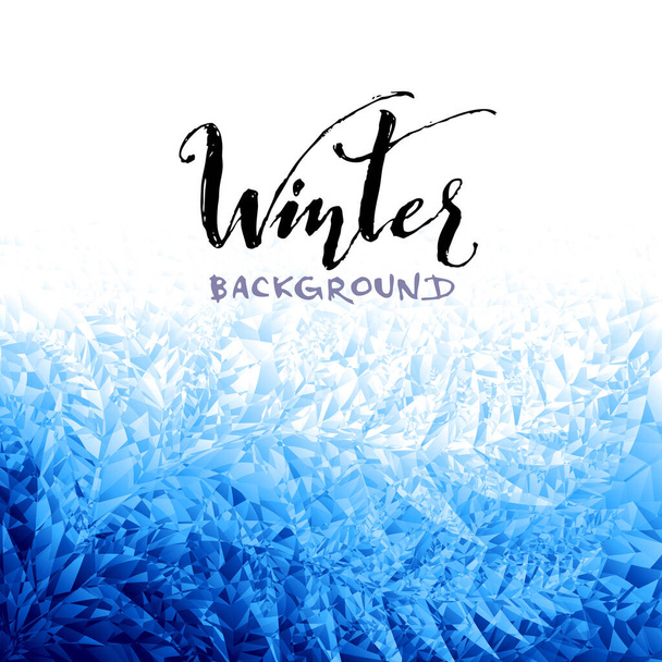 Ice winter background. Eps8. RGB Global colors - Vector, imagen