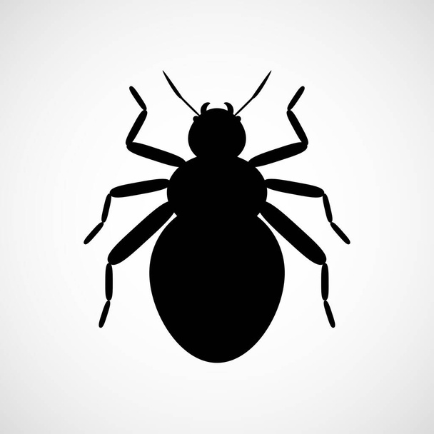 Abstract vector beetle. Black and white icon. Eps8. RGB Global colors - Διάνυσμα, εικόνα