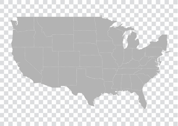 Χάρτης ΗΠΑ. Εικονογράφηση διανύσματος αποθέματος - Διάνυσμα, εικόνα
